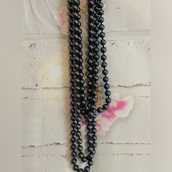 Tahitian Shell Pearl Endless Nevklace Strand 100” - Picture 4 of 9